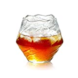CJshop Vasos de agua Únicos Novedosos Vasos de whisky ultra transparentes Vasos de whisky Cóctel antiguo Vasos de fondo grueso con peso Rocas Vasos de vaso