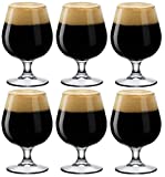 Bormioli Rocco Pack de 6 Copas de Cristal Snifter Cerveza Cl53 Decoración de Mesa, 6 unidades