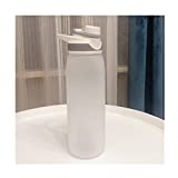 Jarra Jarra de agua Botellas de agua grandes esmeriladas de flujo rápido sin BPA, botella deportiva a prueba de fugas con asa integrada, vasos de plástico portátiles, jarra de agua para estudiantes