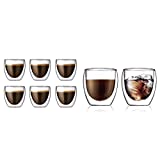 Bodum Pavina Set 6 vasos de 8 cl & Pavina 4558-10, 2 vasos de 0,25 litros