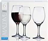 Juego de 6 copas de agua menaje de cocina de vidrio vasos de 310 cc