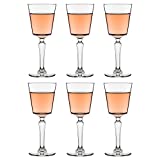 Libbey SPKSY Cóctel / Copa de vino - 260ml / 26cl - Juego de 6 - Copa de vino - Apto para lavavajillas - Perfecto para un cóctel en casa