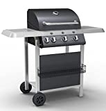 BARBACOA GAS 3 FUEGOS CON ESTUFA H16023B CARTOMATICA Pack de 1 PCS