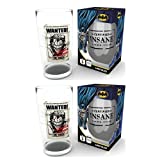 DC Comics - Pack Dos Vasos de Pinta The Joker Insane 500ml, en caja regalo individual