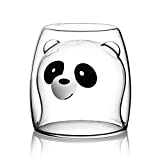 DFWER Taza de café Tazas de pared con doble aislamiento Animal Lindo Té Tazas de leche Regalo original Adecuado como regalo de cumpleaños romántico creativo (Oso)