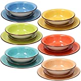 Tognana Servicio de mesa 18 Piezas Art & Pepper, Gres, Multicolor