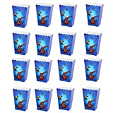 Spiderman Birthday Party Popcorn Boxes 18 piezas Candy Boxes Spider Man Popcorn Boxes para niños Fiestas de cumpleaños Navidad Boda Celebración