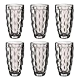 Leonardo Brindisi - Juego de 6 vasos de trago largo, color: Antracita