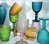 Pagano home 6 vasos agua + 6 copas vino surtido multicolor modelo Sensation (transparente rojo lila verde naranja celeste)