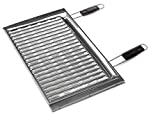 Parrilla Sunday - Parrilla Orgánica De Acero Inoxidable Con Asas De Acero Inoxidable - 67X40 cm