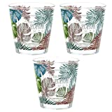Cerve CRV181150 Pack de 3 Vasos Nadia Acqua Cc250 Hawaii, Cerámica