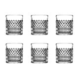 Vasos de agua clásicos Juego de 6 piezas 11.1 Taza de agua Taza de té oz Copa de jugo Copa de vino Bourbon / Copa de ron / Vino Vaso de whisky Vasos