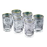 Tazas de vidrio Tazas de vidrio (juego de 6) Vaso de bebida mixta de 12 oz Jugo de agua Cerveza Cóctel Juego de cristalería de cocina Utensilios de bebidas mixtas Vasos para beber