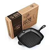 Utensilios de cocina australianos frescos.  Parrilla de hierro fundido de 12 pulgadas Hierro fundido negro