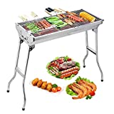 Parrilla de carbón profesional para barbacoa Uten para 5-10 personas, parrilla de barbacoa de carbón plegable para barbacoa, herramienta para parrilla de barbacoa, jardín, terraza, Camping, Picnic