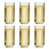 Libbey The Gats vaso largo - 360 ml / 36 cl - Juego de 6 piezas - Apto para lavavajillas - Diseño único