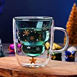 Tetera japonesa, taza de café 270ml taza de café alta de doble capa taza de vidrio de borosilicato taza de bebida fría taza de bebida caliente taza de oso lindo taza de leche taza de café