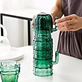 Juego de vasos apilables, coloridos y apilables, para café, té, leche, cerveza, jugo, etc.