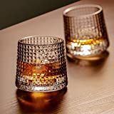 Vaso Dawntrees - Vasos de whisky de cristal, para whisky, moda, para relajarse y aliviar la presión (2 piezas)