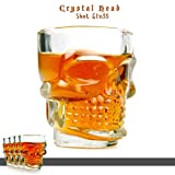 takestop® Set 4 Piezas YF LIQUEUR Vasos Calavera Calavera CICCHETTI CICCHETTO Chupito Ron Vodka Whisky en Vaso Vaso CHUPITOS