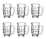 Bormioli Malles Vaso de Cerveza, Füllstrich bei 300ml, 6uds