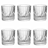 Set de 6 vasos para agua y bebidas alcohólicas, vasos de cristal transparente de 31 cl, aptos para microondas y lavavajillas