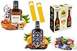 Amaro Amuri Barroco | Kit 2 botellas de Amaro + 1 Leffe Box con 1 botella Blonde 75 cl, 1 Rouge 75 cl y 1 Goblet (en caja)