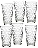 Ritzenhoff & Breker Longdrinkgläser-Set Lawe Diamant, 6 Piezas, 400 ml, Transparente, Vidrio