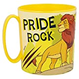 El Re Leone - Taza para niño y niña, con personajes - 350 ml, en plástico apto para microondas, libre de BPA