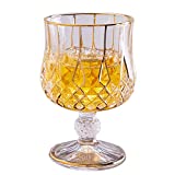 qbznanbei Vasos de agua Vaso de cristal, hecho a mano - Cristal sin plomo (2 piezas) Vasos de vidrio