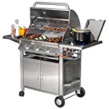 Parrilla dominical modelo Texas 3, funciona con gas