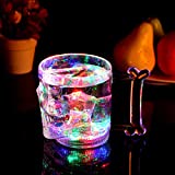 Flash Light Up Cups, vasos de chupito automáticos activados por agua, vasos de plástico LED intermitentes para vino, cerveza, whisky, Vodka, Martini, vasos luminosos, 4 Uds.