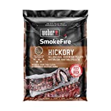 Weber 190102 - Pellets de madera de nogal natural, 9 kg, apto para SmokeFire y otras barbacoas de pellets de madera
