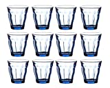 Duralex Picardie - Vasos de vidrio templado, 250 ml, paquete de 12, 250 ml, 25 cl