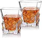 Smaier - Juego de 4 vasos de whisky de cristal sin plomo, 300ml, para coñac, Martini, borbon, cóctel, tequila,
