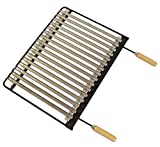 IMEX EL ZORRO 71630 - Barbacoa de Acero Inoxidable, 76 x 41 cm