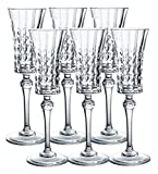 MXXHFC Copas de whisky Copa de café Copa de champán Regalo Copa de cristal Familia Estilo francés Copas de champán Copa de vino dulce Copa de vino espumoso Vaso