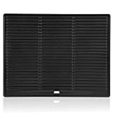 BBQ-TORO Plancha grill hierro fundido 45 x 35 cm placa |  Reversible, Esmaltado |  se puede utilizar en ambos lados |  Adecuado para parrilla de gas, barbacoa, parrilla de carbón