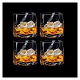 Vasos de agua Vaso de whisky de estilo antiguo (juego de 4) Vaso de bourbon / Copa de cóctel / Bar Vaso de whisky escocés, Vino y bebida Vasos de cóctel (Color: A)