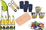 Cerveza Corona | KIT CORONA APERITIVO MINI CUBIETA DE HIELO | Tu kit completo para un aperitivo exclusivo | Muchos gadgets GRATIS