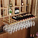 Copa De Vino, Portavasos Colgante De Alta Calidad, Estante Para Copas, Estante Para Copas De Vino, Estante Para Colgar, Estante Para Vino Tinto, Portavasos Para Bar De Vino Ajustable, Gold-80 * 35cm