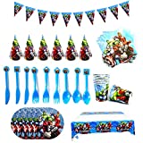 smileh Accesorios Cumpleaños Vengadores para Fiesta Cumpleaños Decoraciones Happy Favors Regalo Carnaval para Carneval y Fiestas Vajilla Vengadores