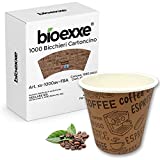 bioexxe® 1000Pz Tazas de Café 75ml Vasos de Papel Desechables Biodegradables Biodegradables (beige brown 75ml)