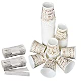 PCS 500 TAZAS CARTÓN PARA CAFÉ CL 5 + 500 PEGATINAS CAFÉ ENVUELTO CAFÉ DE CATA