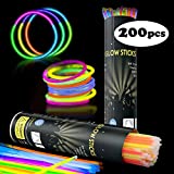 Applife Pulseras Luminosas Starlight Fluorescente PULSERAS Disco Fluo DJ (200 Piezas)
