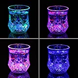 CRISTAL EFECTO LUMINOSO CON LUZ LED ROJA AZUL VERDE AMARILLA PARA CUMPLEAÑOS FIESTAS DE AÑO NUEVO - IDEA DE REGALO