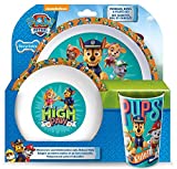 PAW PATROL - Juego de vasos y platos, multicolor, 8,5 x 23,5 x 23 cm