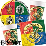 Carpeta Set 37 Piezas * Harry Potter, con platos, vasos, servilletas y adornos, para fiestas de cumpleaños infantiles, set de globos temáticos