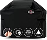 Cubierta Barbacoa Grillman Premium, Cubierta Barbacoa Gas para Weber, Brinkmann, Char Broil ETC.  Resistente a los golpes, a los rayos UV y al agua (72 pulgadas / 183 cm, negro)