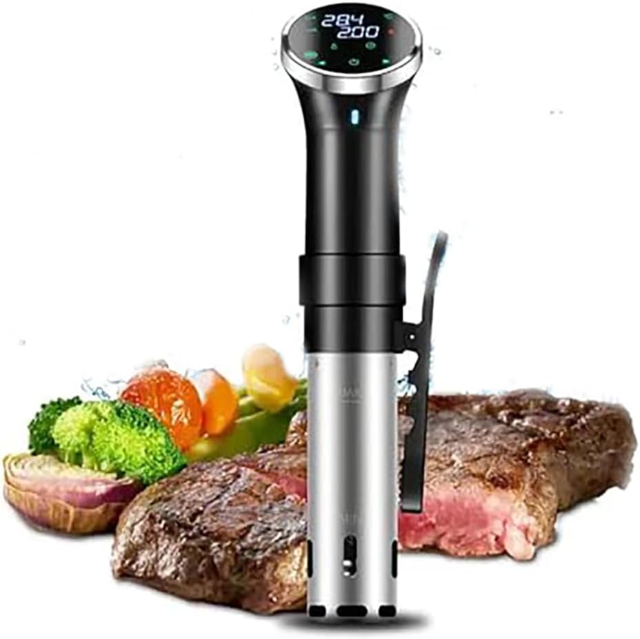 Sous vide Cooker, 1100W Sous Vide Machine Calefaccin rpida ultra-Curega con temperatura y temporizador precisos, control de pantalla tctil completa, impermeable IPX7 para carne de res, pollo